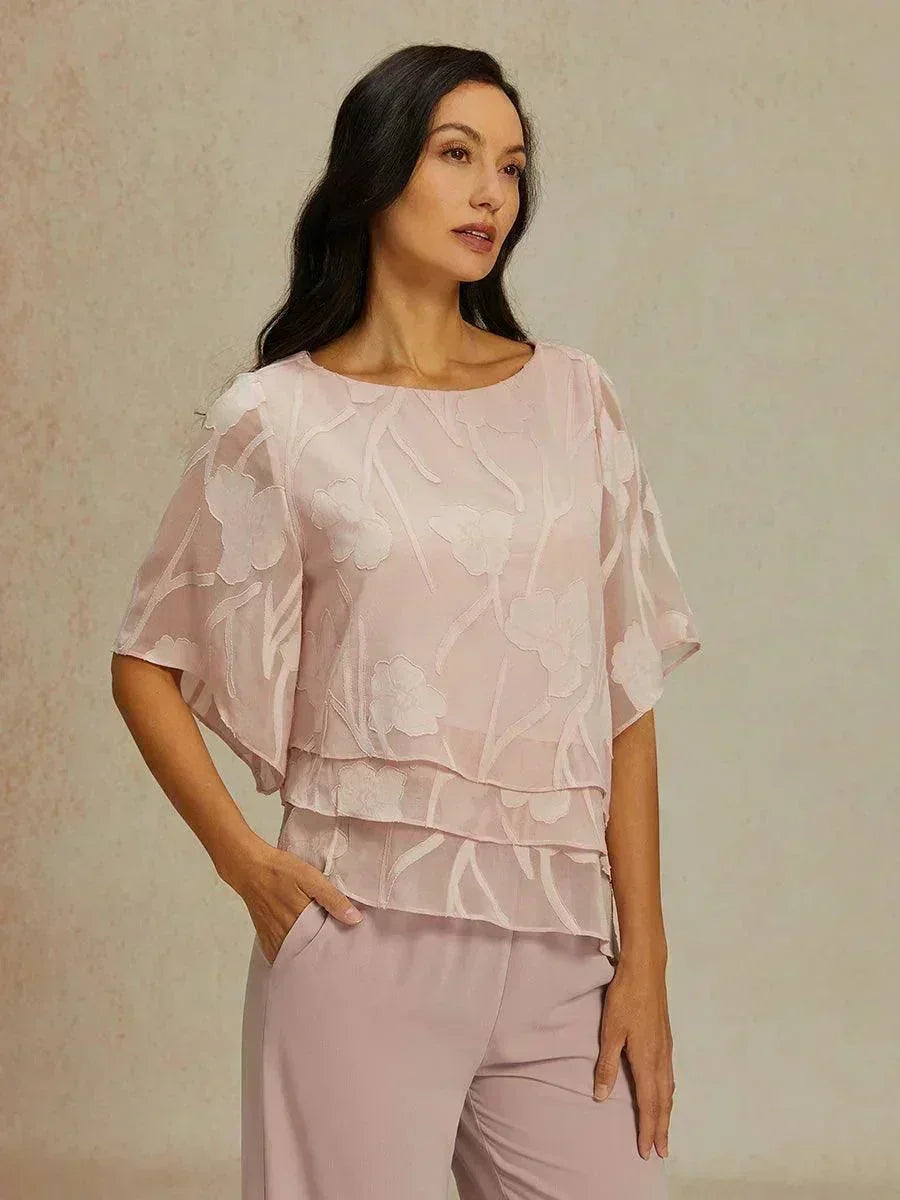 Vivette | Floral Layered Chiffon Blouse