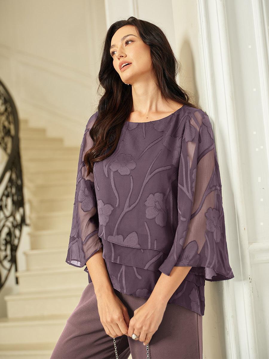 Vivette | Floral Layered Chiffon Blouse