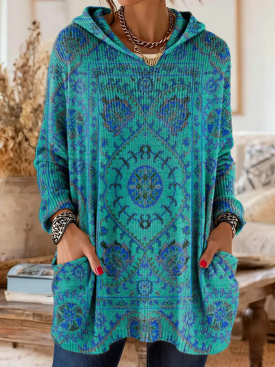 Seraphina Retro Hooded Knit