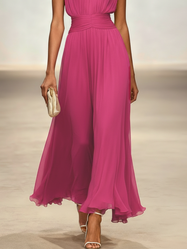 Crisha | Gerafftes A-Linien-Kleid
