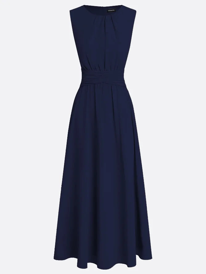 Crisha | Gerafftes A-Linien-Kleid
