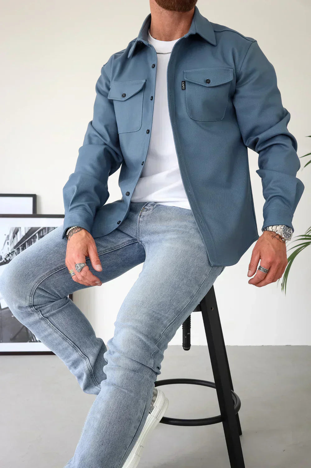 Declan | Button-Up Overshirt Jacket