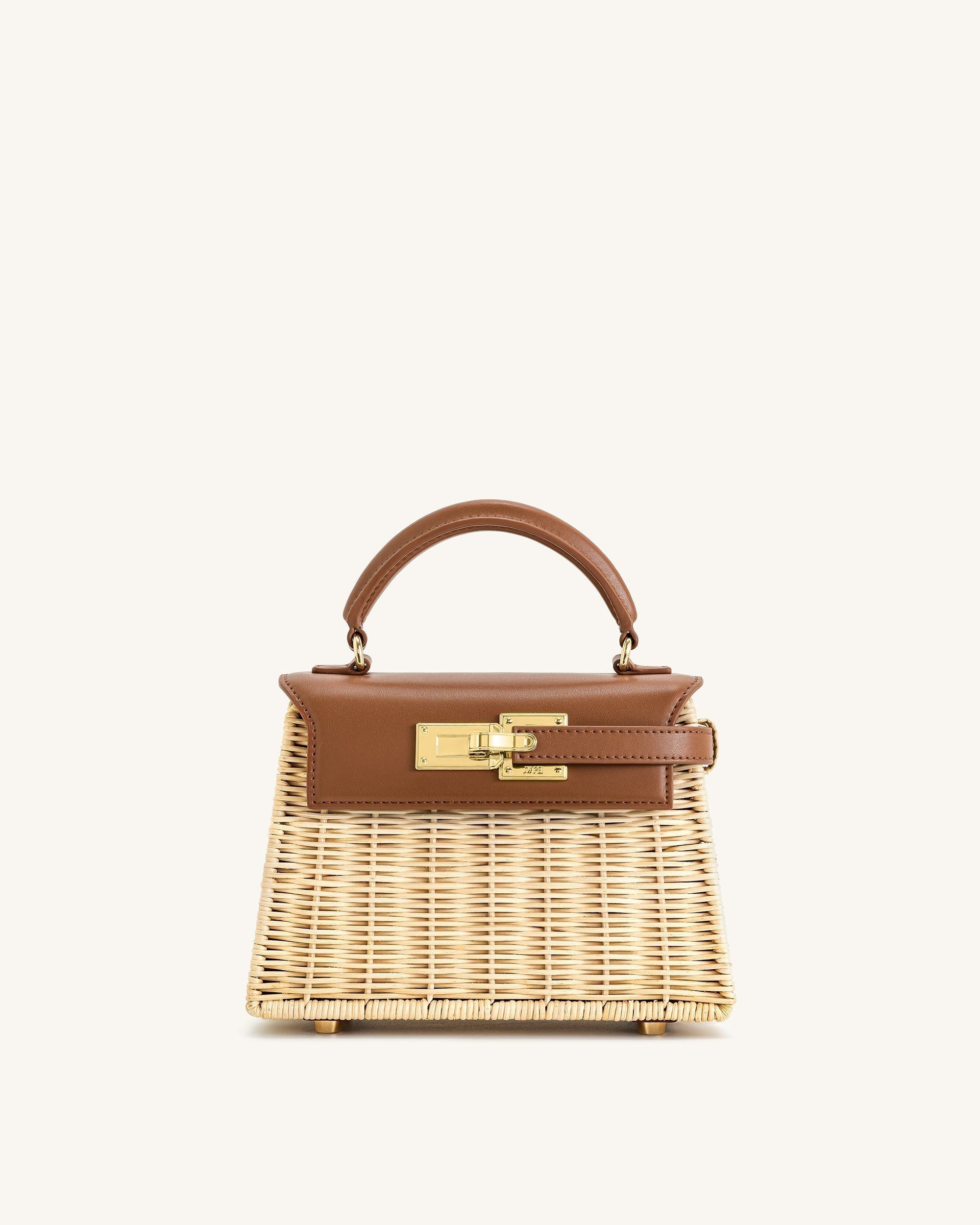 Elise Weaving Handbag - Brown Rattan