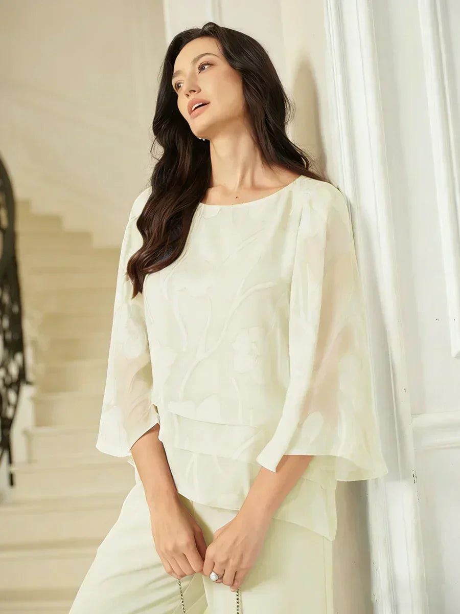 Vivette | Floral Layered Chiffon Blouse
