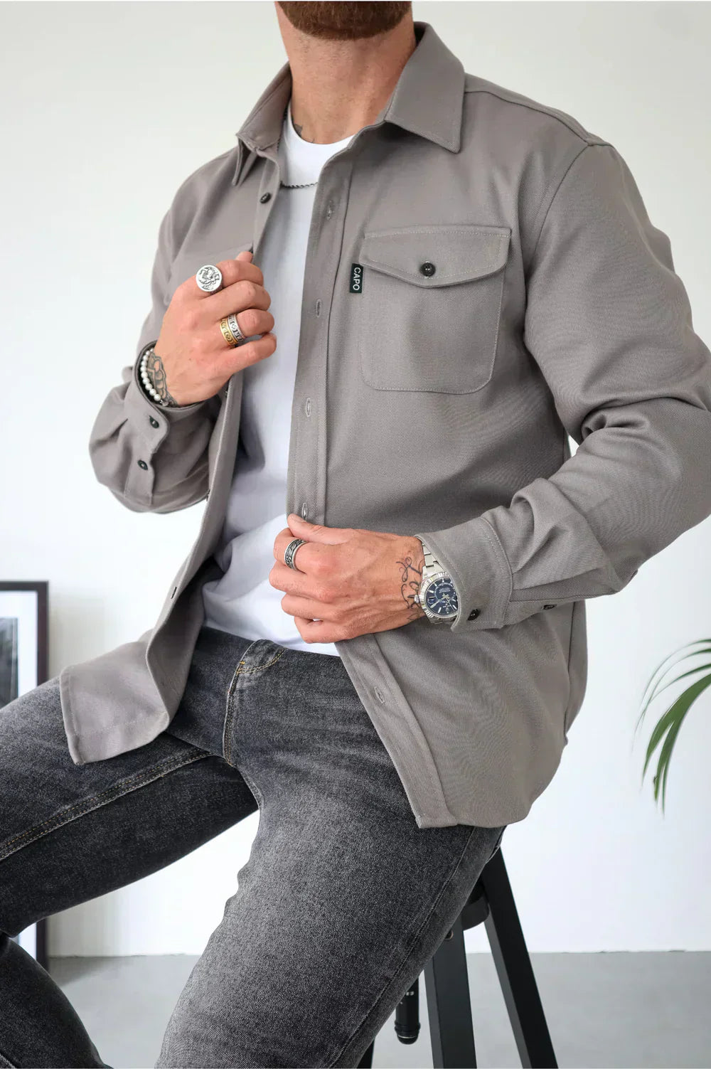 Declan | Button-Up Overshirt Jacket