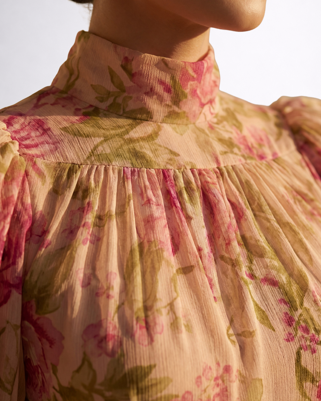 Théa | Watercolour Floral Midi Dress