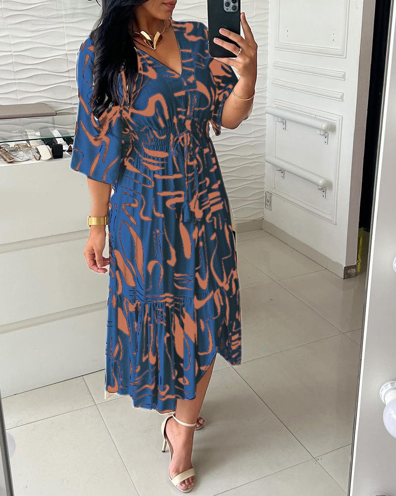 Valencia Printed Midi Dress