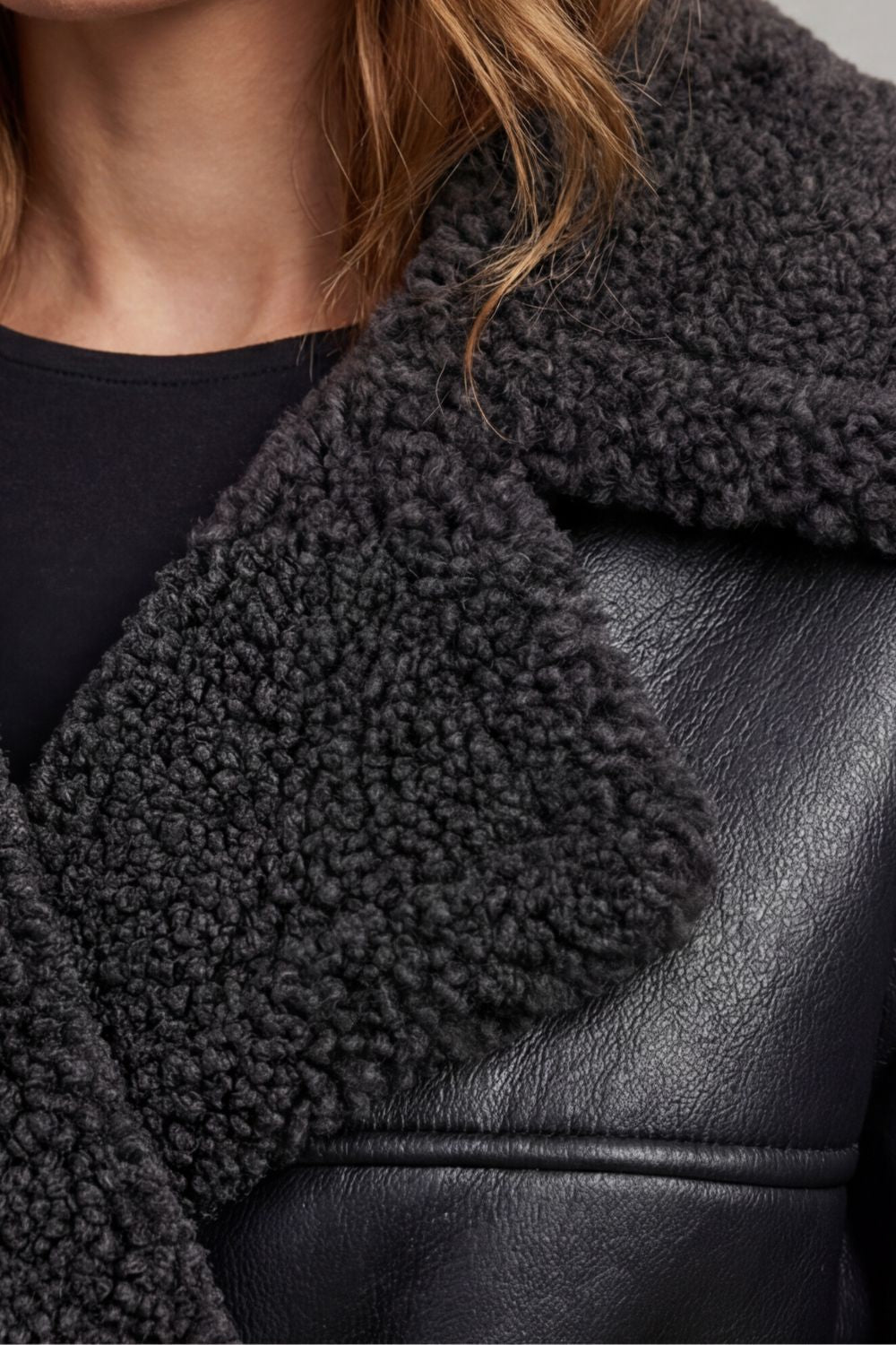 Ravienne – Oversized belted warmth – Shearling coat