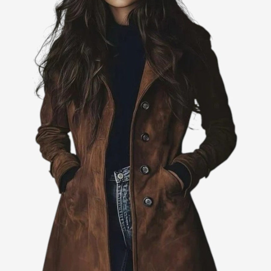 Maeve™ – Elegant long coat for timeless warmth and style