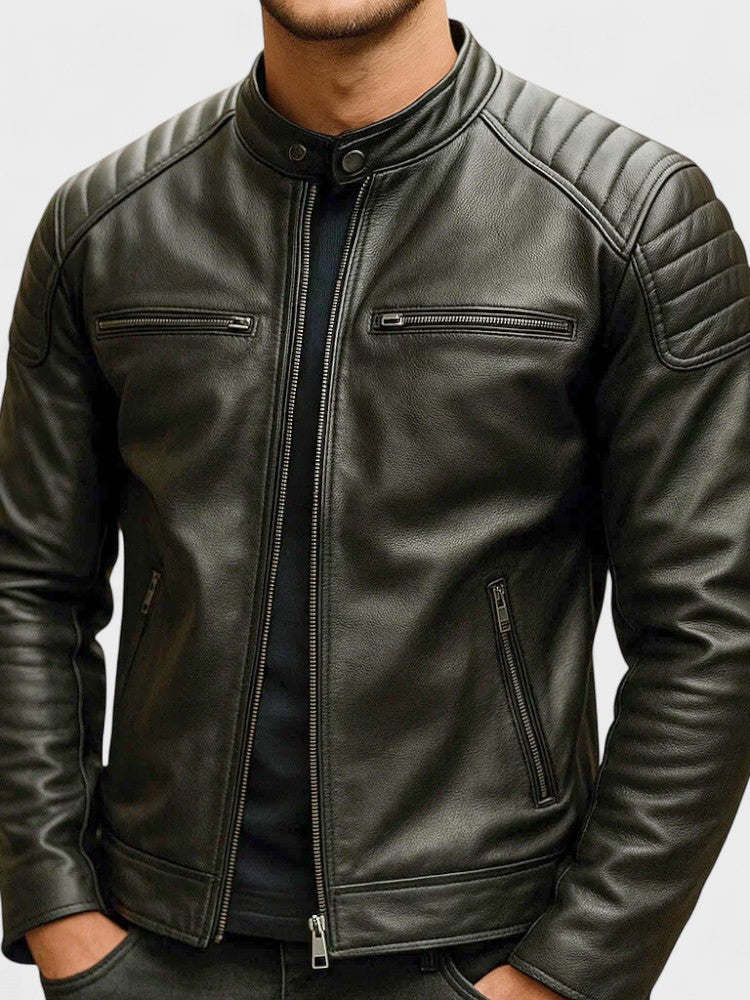 Troels™ | Vintage leather jacket for men