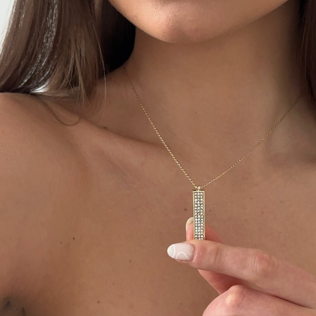 Forever Love Bar Necklace "I Love You"