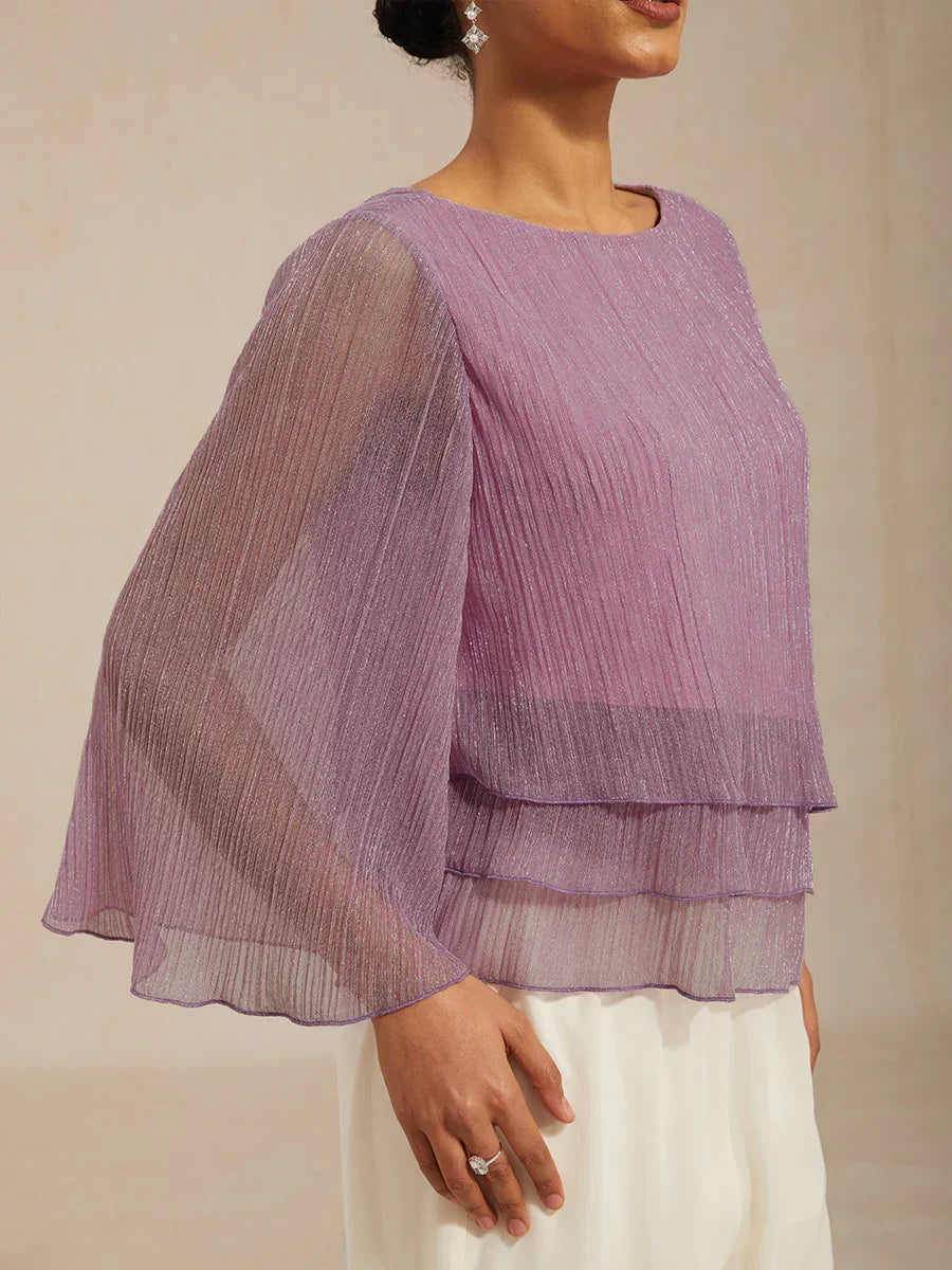 Giselle | Pleated Asymmetric Layered Top