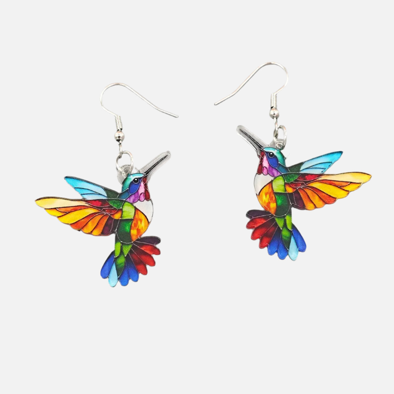Rainbow Hummingbird Earrings