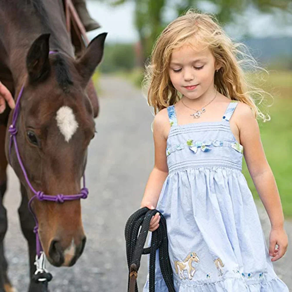 Horse Initial Necklace – Personalized Animal Jewelry