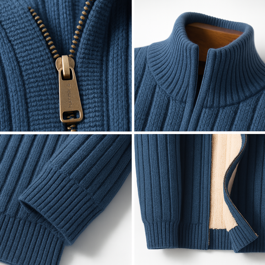 CALLUM ZIP CARDIGAN | REFINED STYLE, COMFORTABLE WARMTH