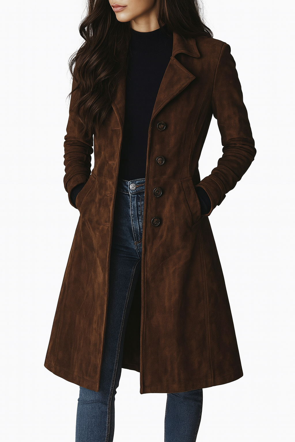 Maeve™ – Elegant long coat for timeless warmth and style