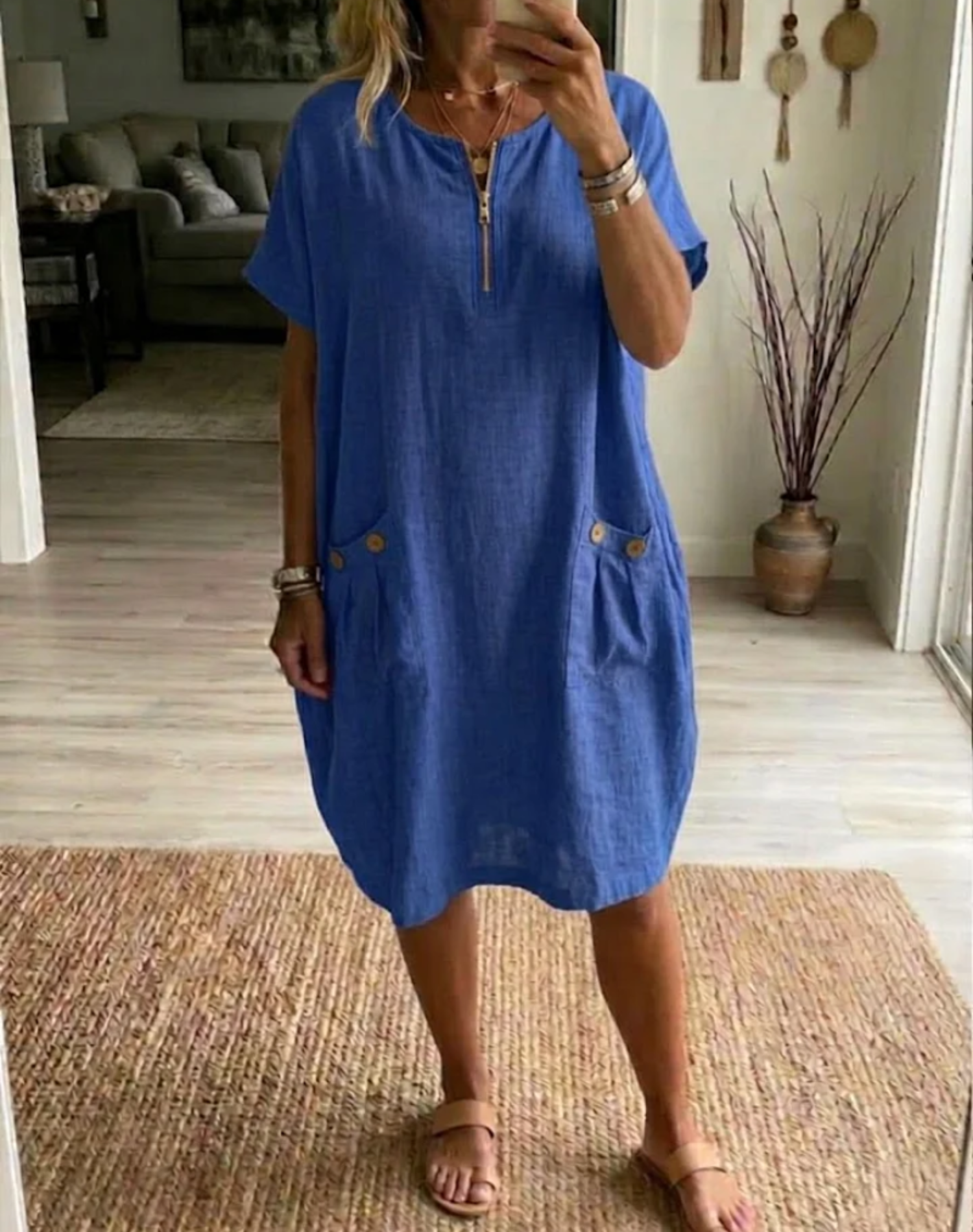 Tessa™ | Casual Cotton Blend Dress
