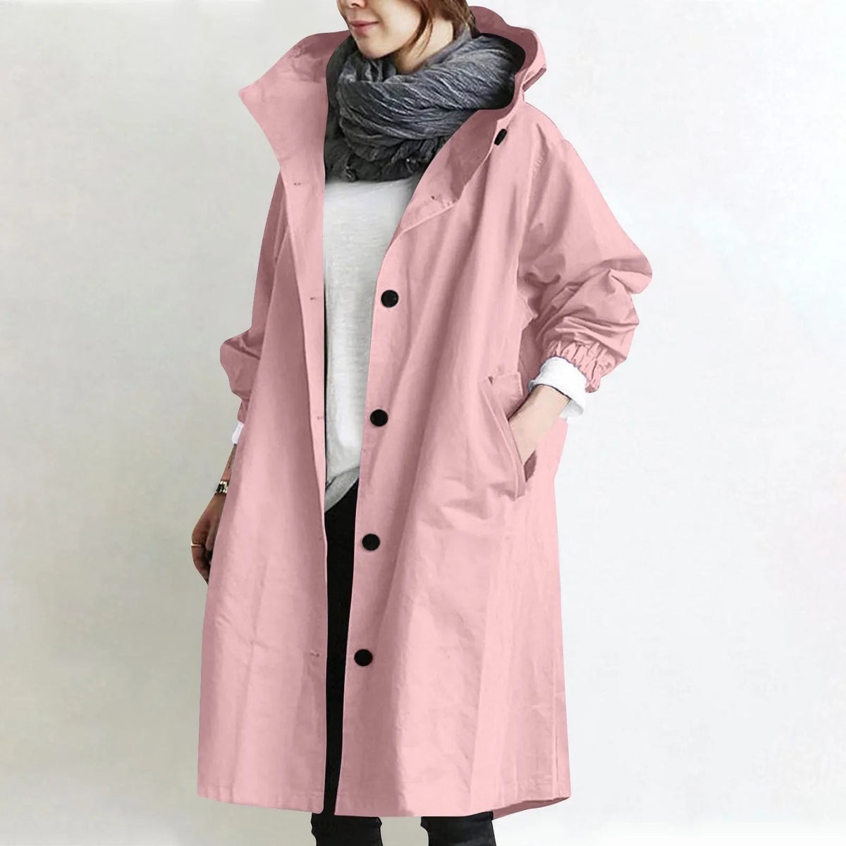 Maeve| Hooded Longline Trench Coat