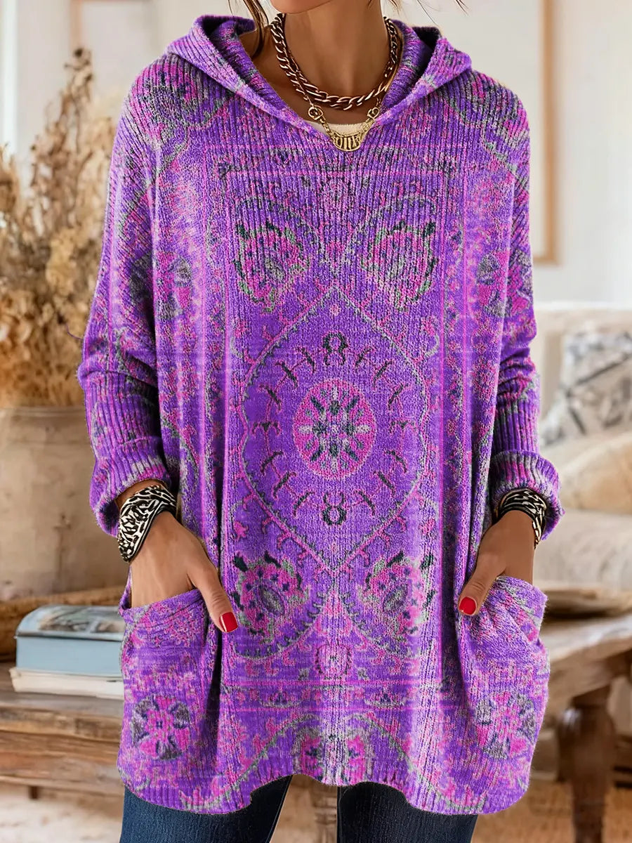 Seraphina Retro Hooded Knit