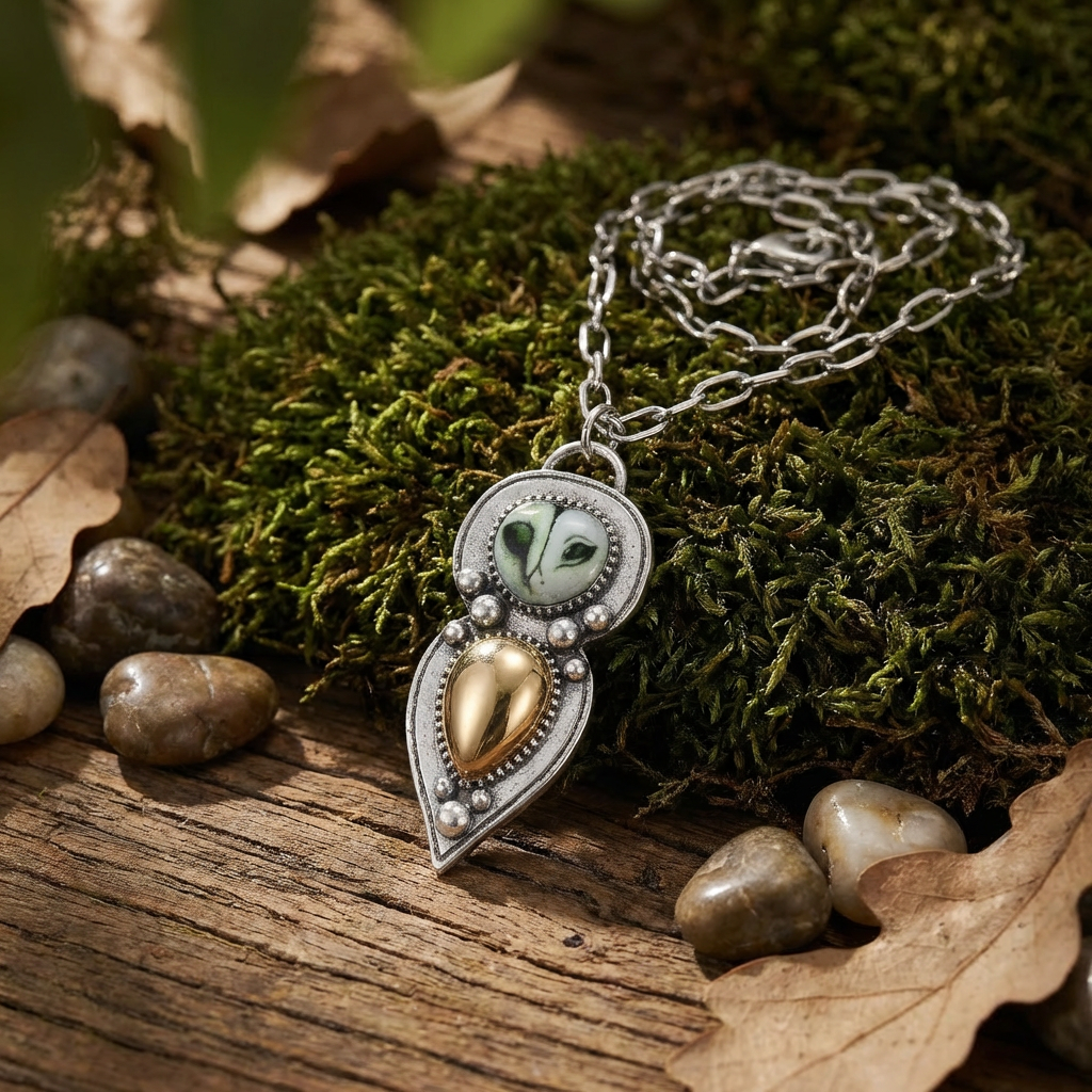 Owl Drop Necklace