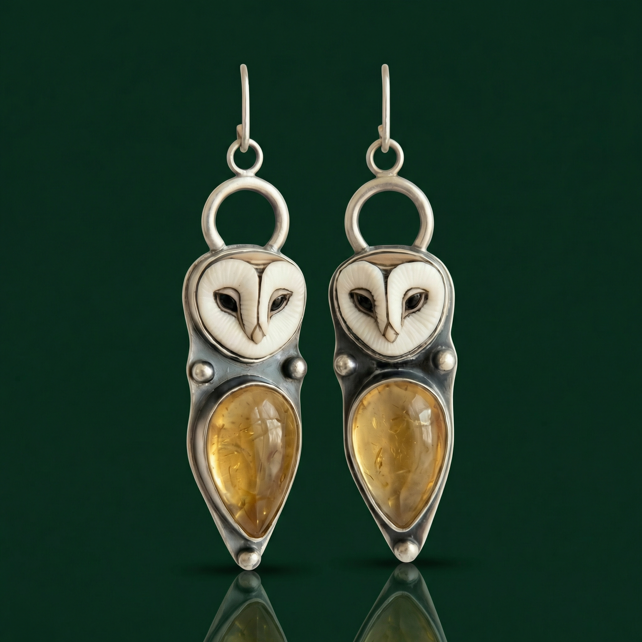 Owl Drop Earrings - Nickel Free for Sensitive Ears