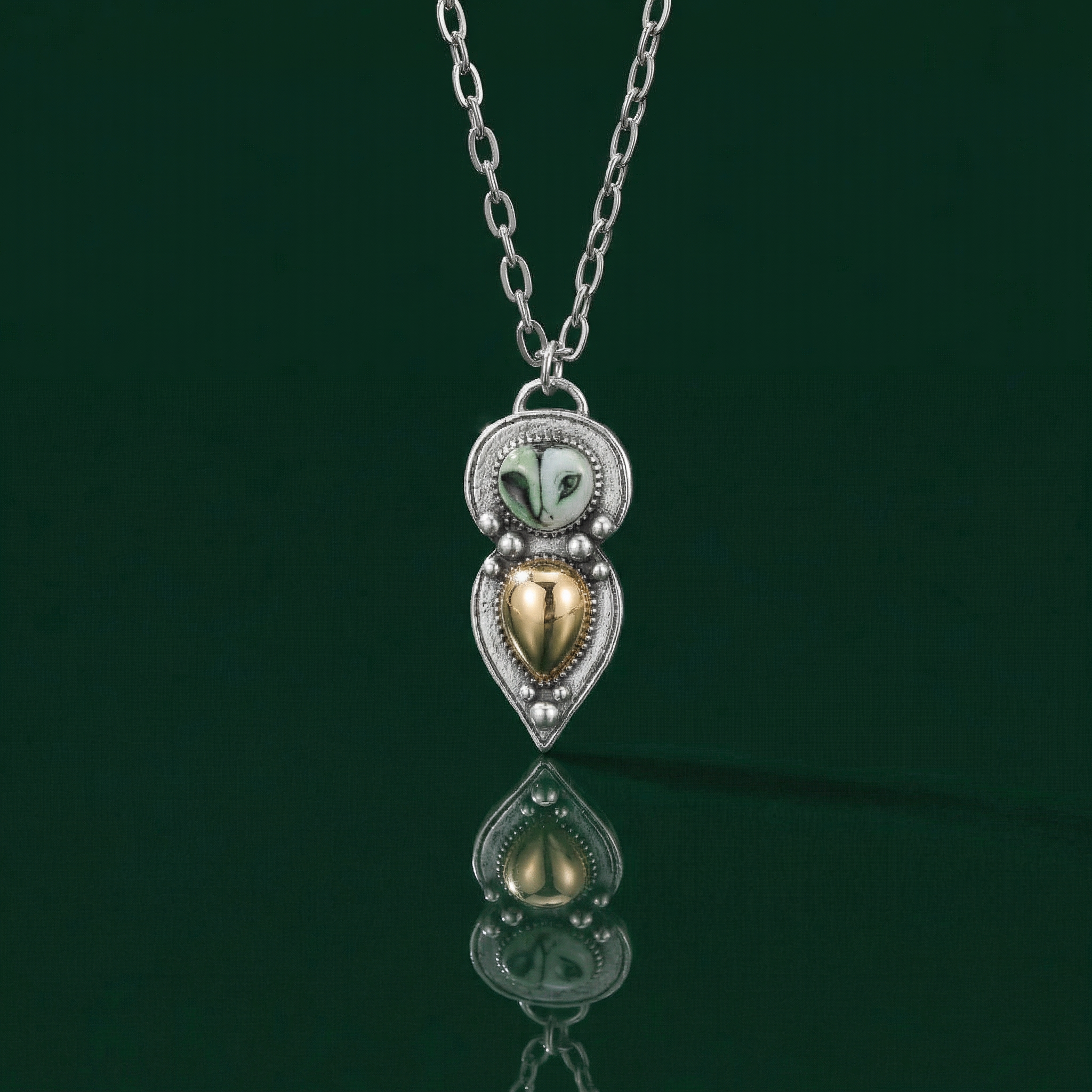 Owl Drop Necklace