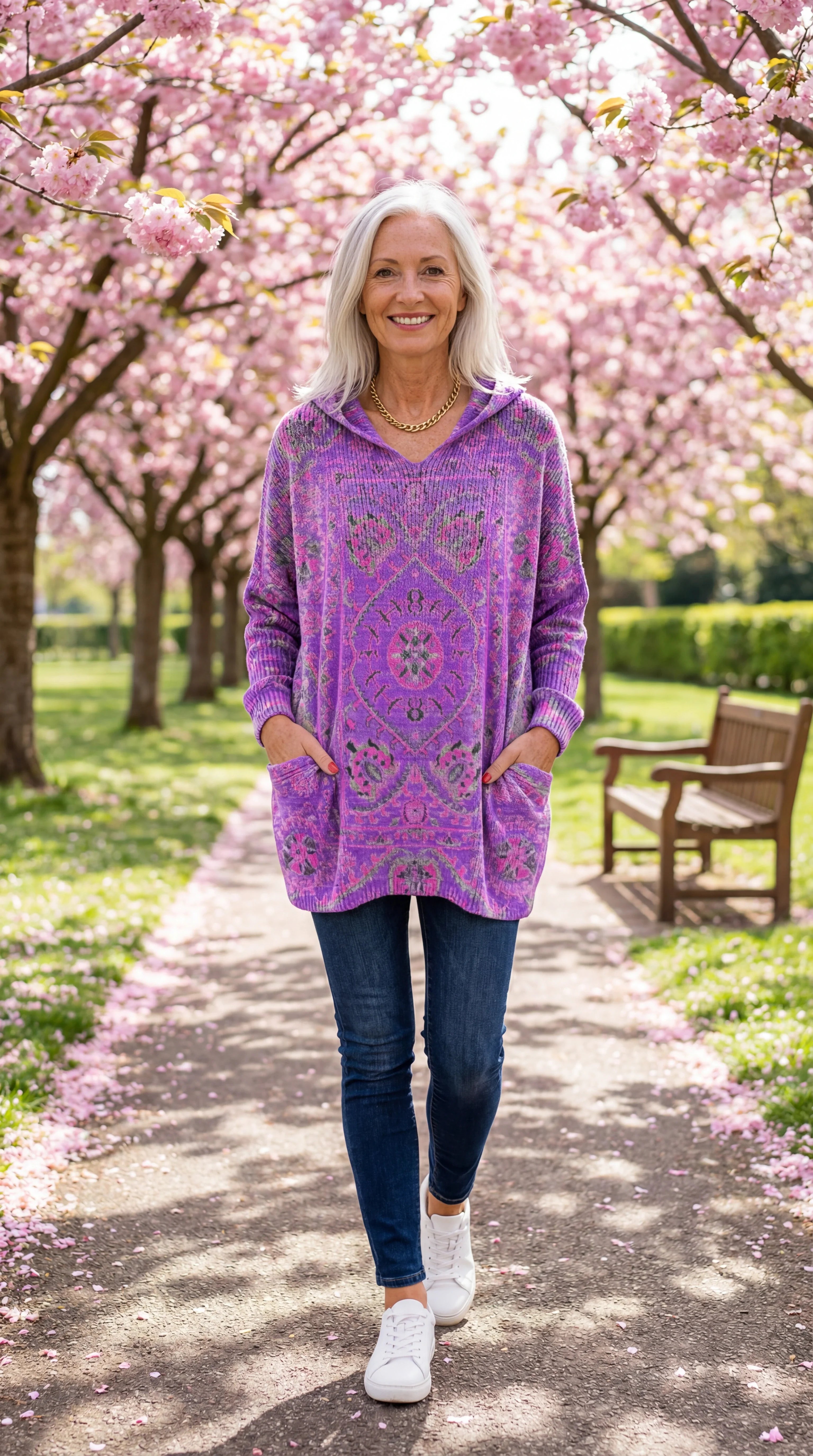 Seraphina Retro Hooded Knit