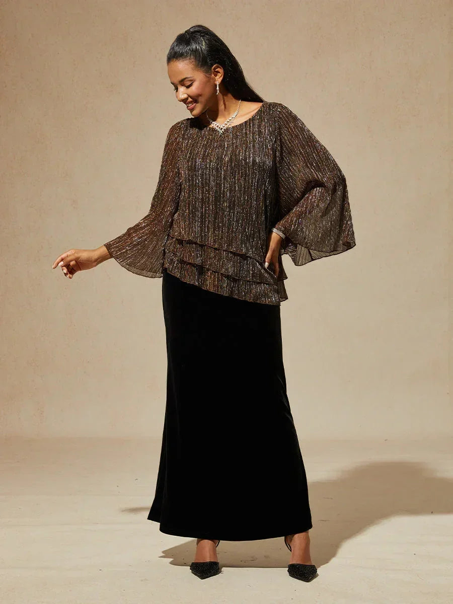 Giselle | Pleated Asymmetric Layered Top