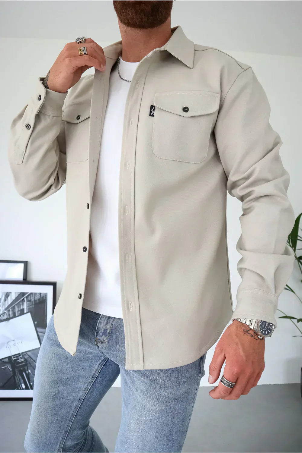 Declan | Button-Up Overshirt Jacket