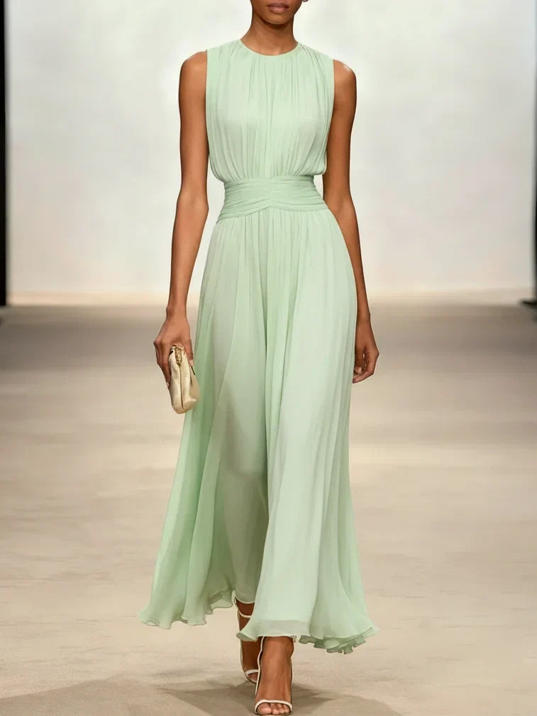 Crisha | Gerafftes A-Linien-Kleid