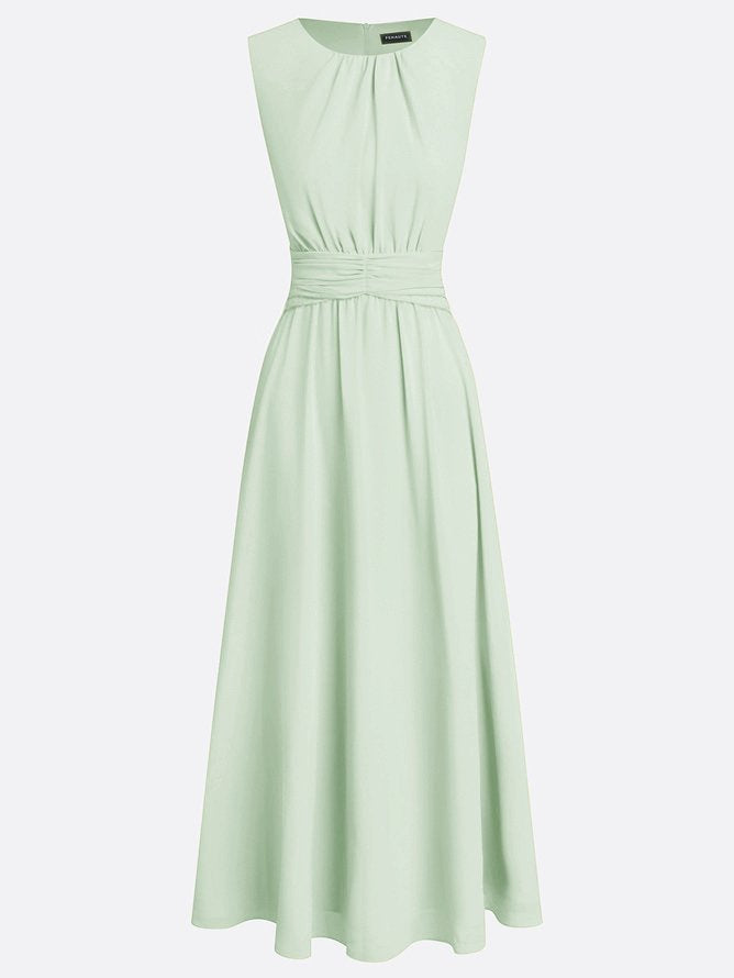 Crisha | Gerafftes A-Linien-Kleid