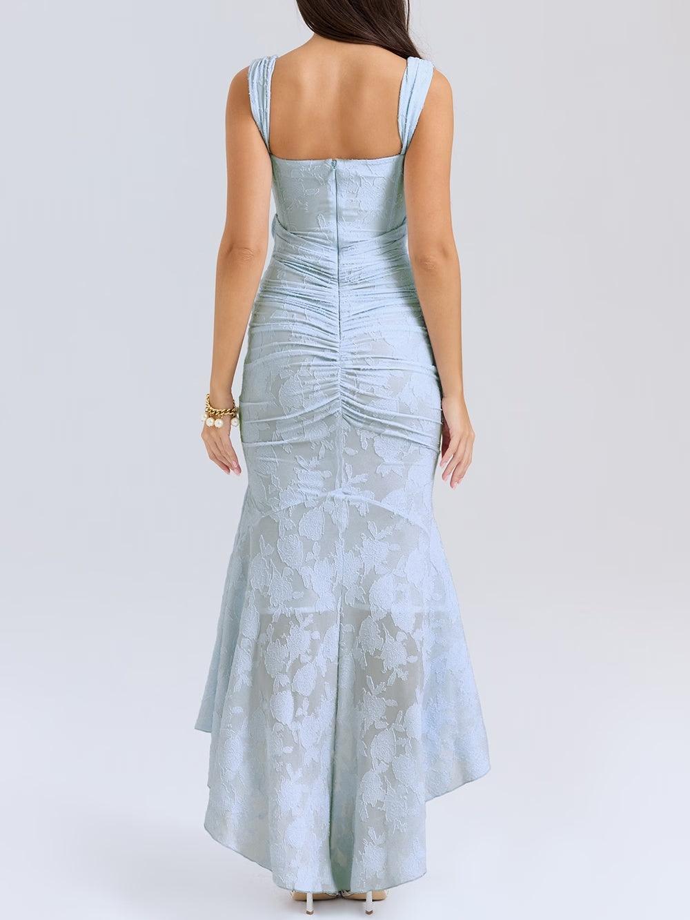 Selina | Lace Fishtail Midi Dress