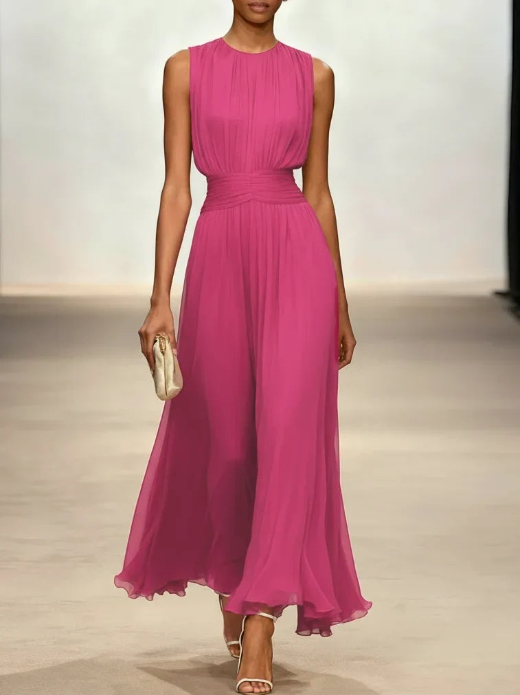 Crisha | Gerafftes A-Linien-Kleid
