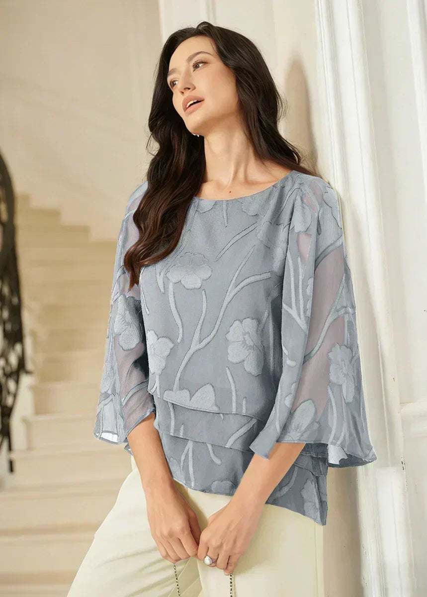 Vivette | Floral Layered Chiffon Blouse