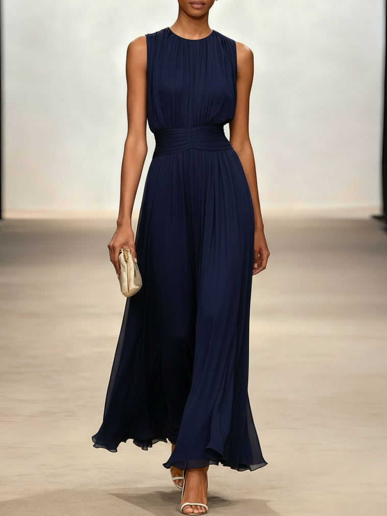Crisha | Gerafftes A-Linien-Kleid
