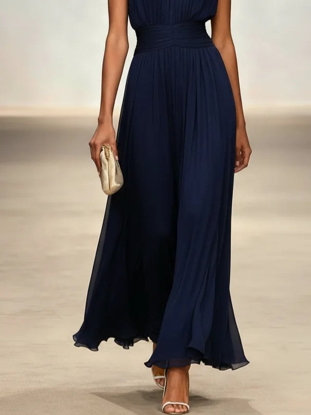 Crisha | Gerafftes A-Linien-Kleid