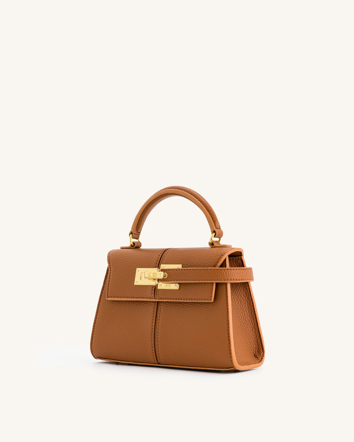 Vivienne Top Handle Bag – Brown Canvas
