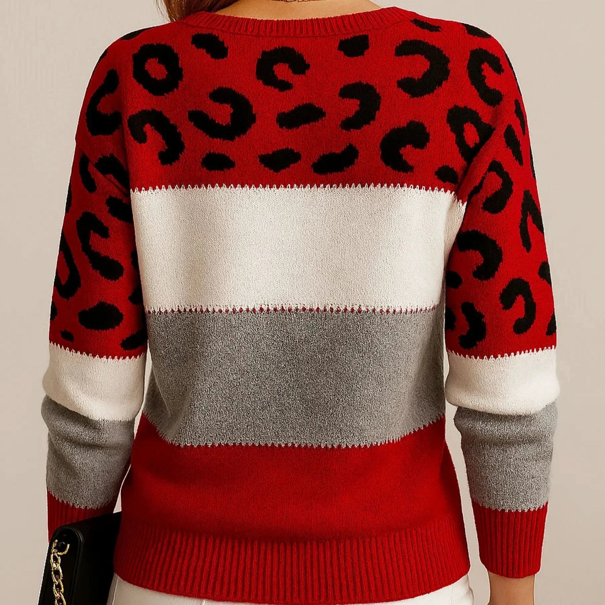 ELORA LEOPARD LUXE SWEATER