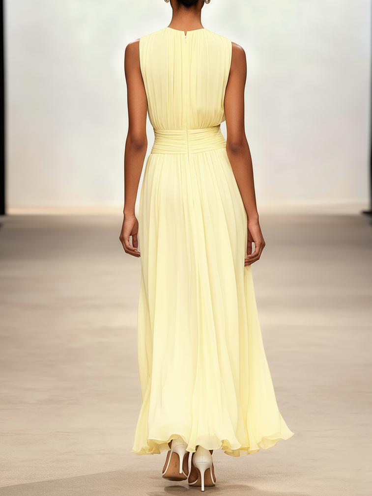 Crisha | Gerafftes A-Linien-Kleid
