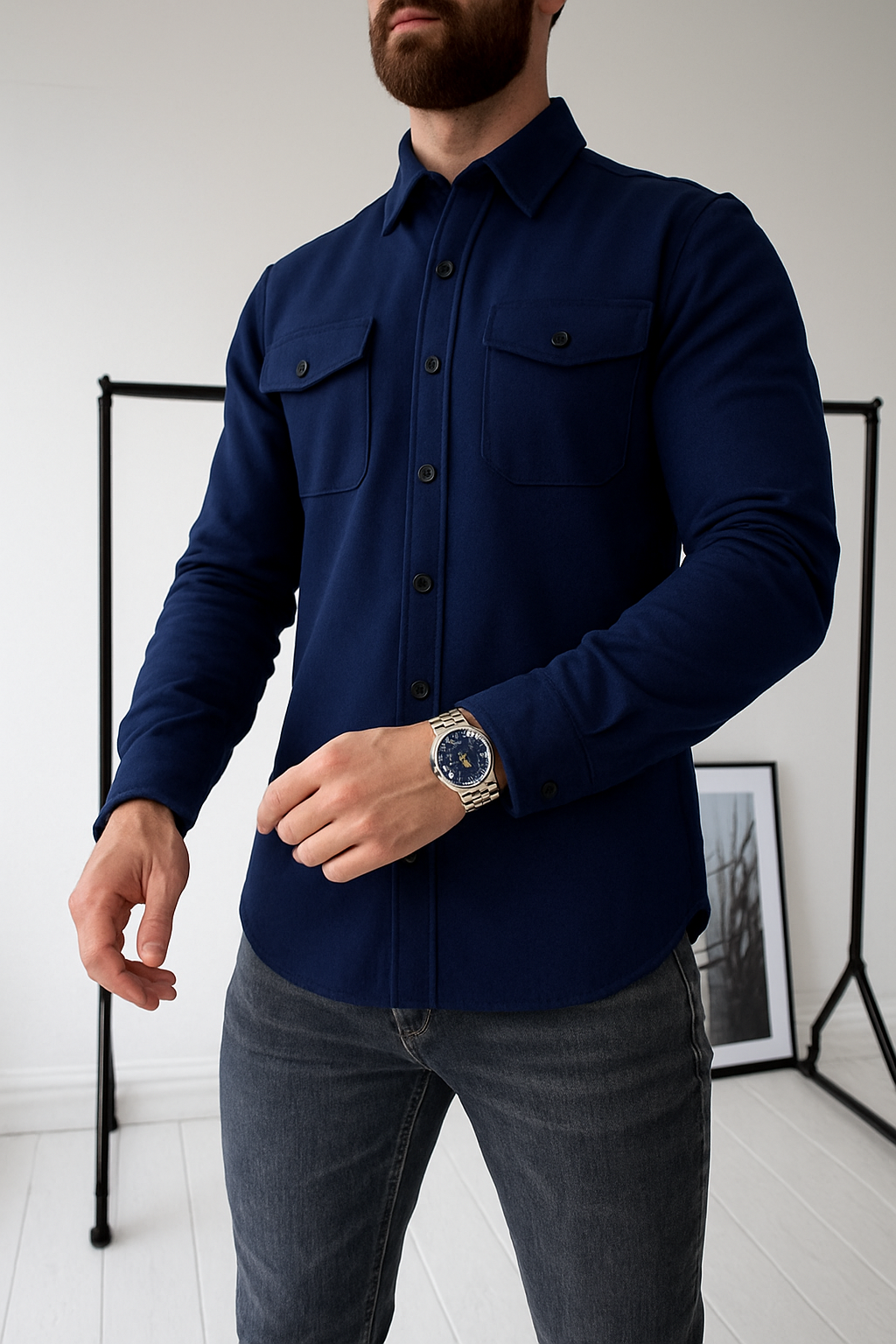 Declan | Button-Up Overshirt Jacket