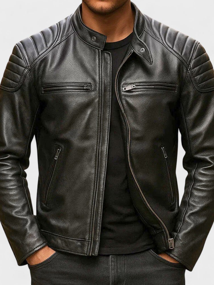 Troels™ | Vintage leather jacket for men