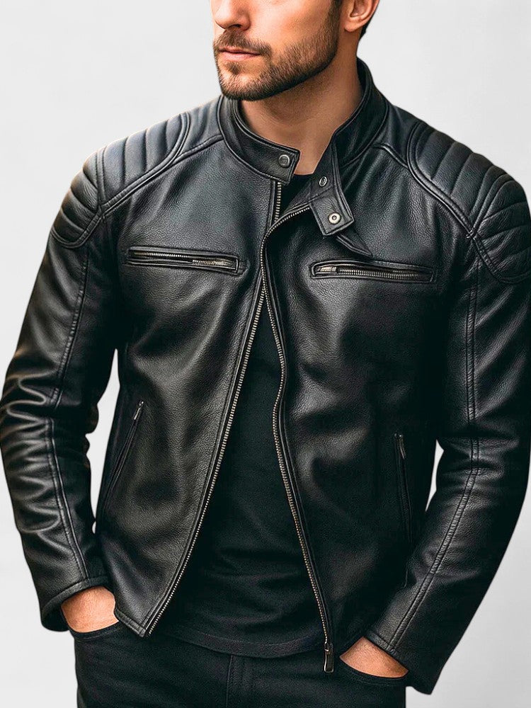 Troels™ | Vintage leather jacket for men