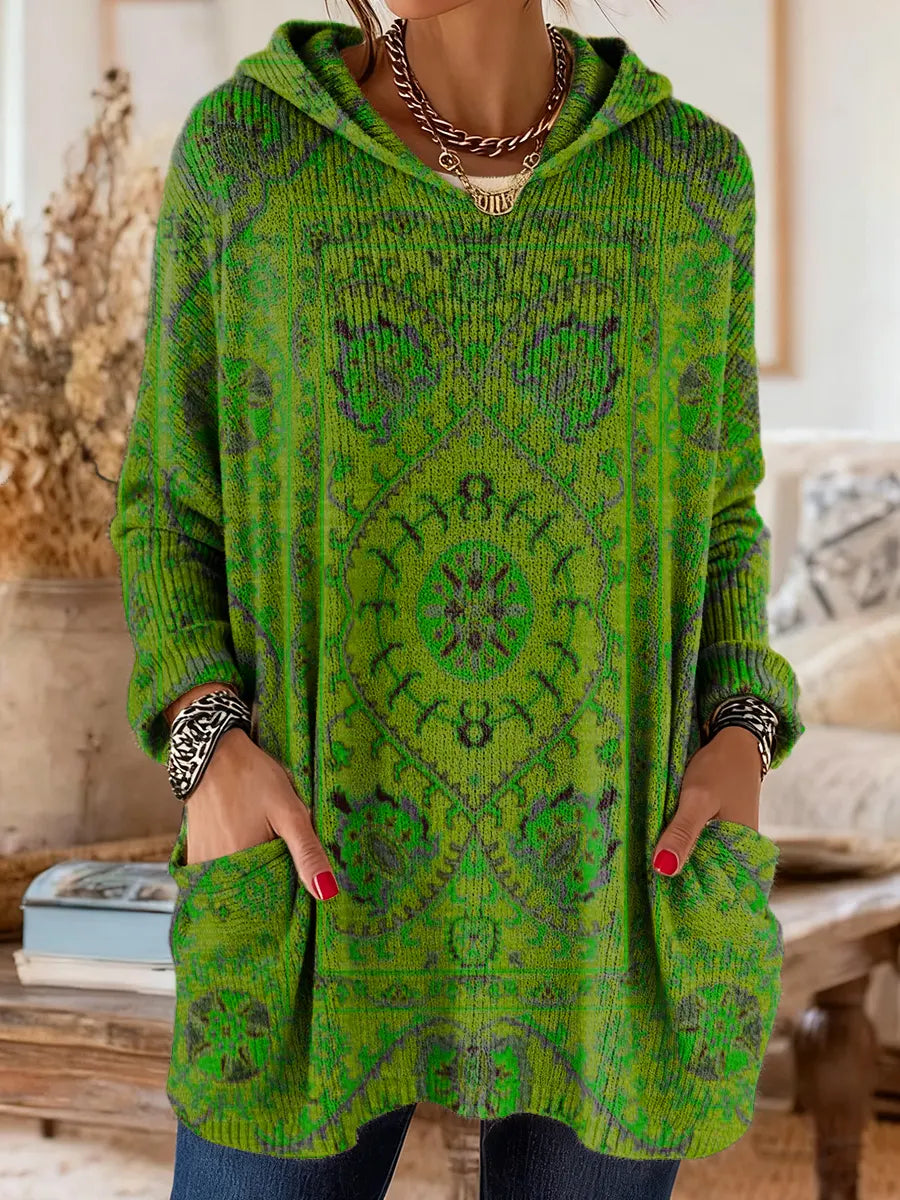 Seraphina Retro Hooded Knit