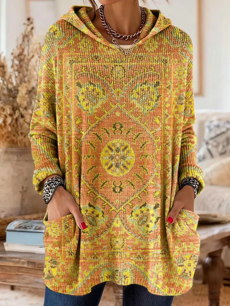 Seraphina Retro Hooded Knit