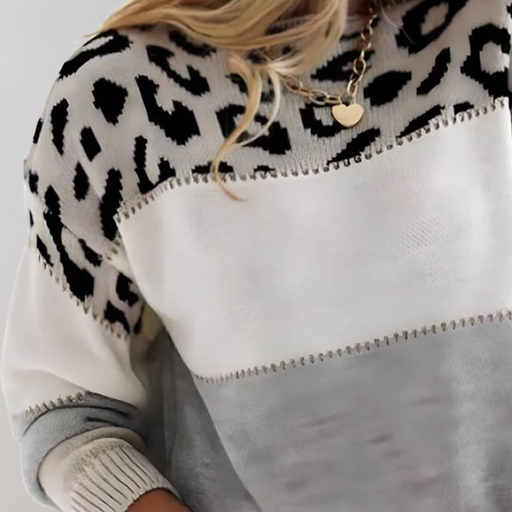 ELORA LEOPARD LUXE SWEATER