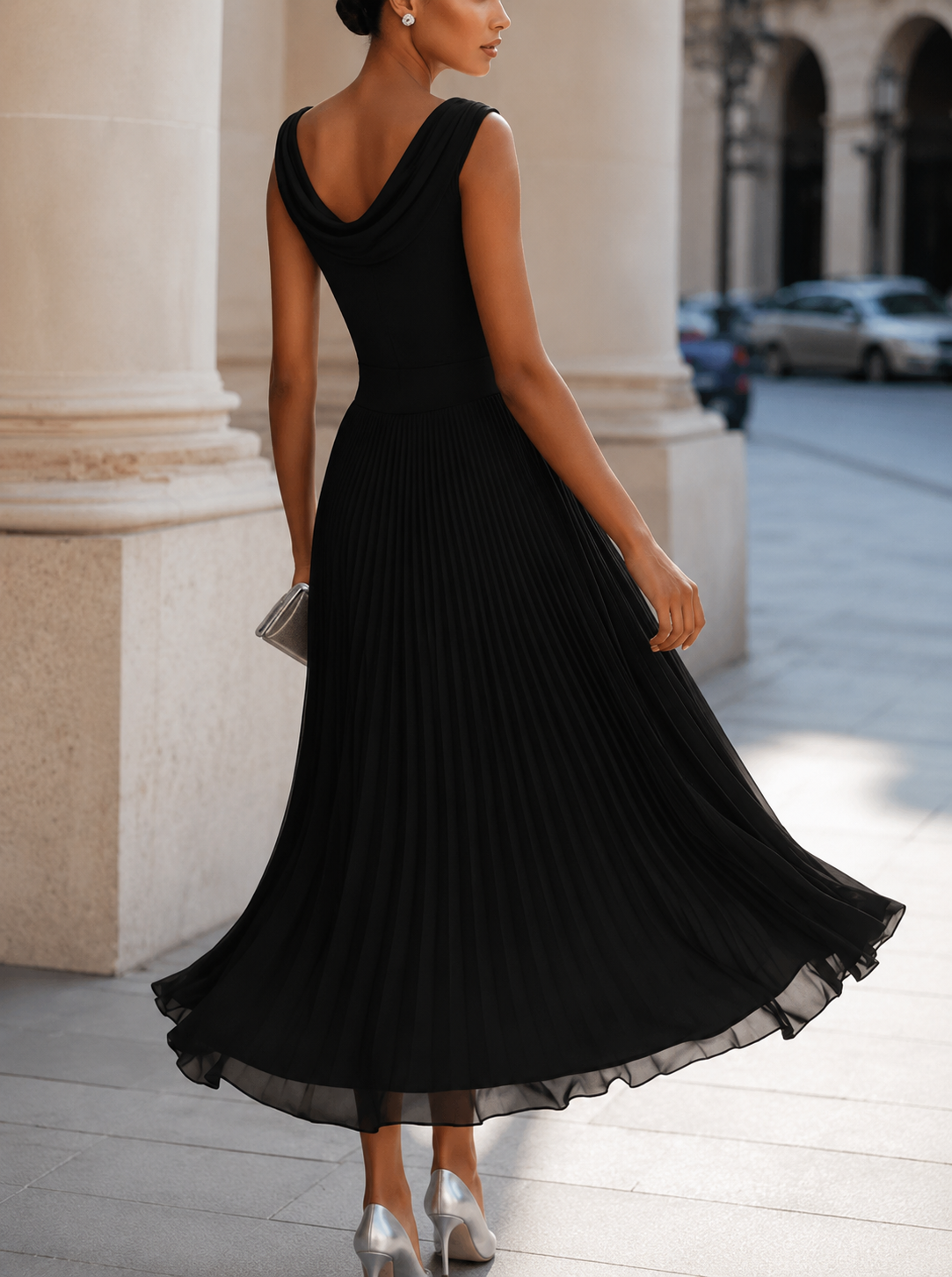 Cadence | Pleated Midi Dress