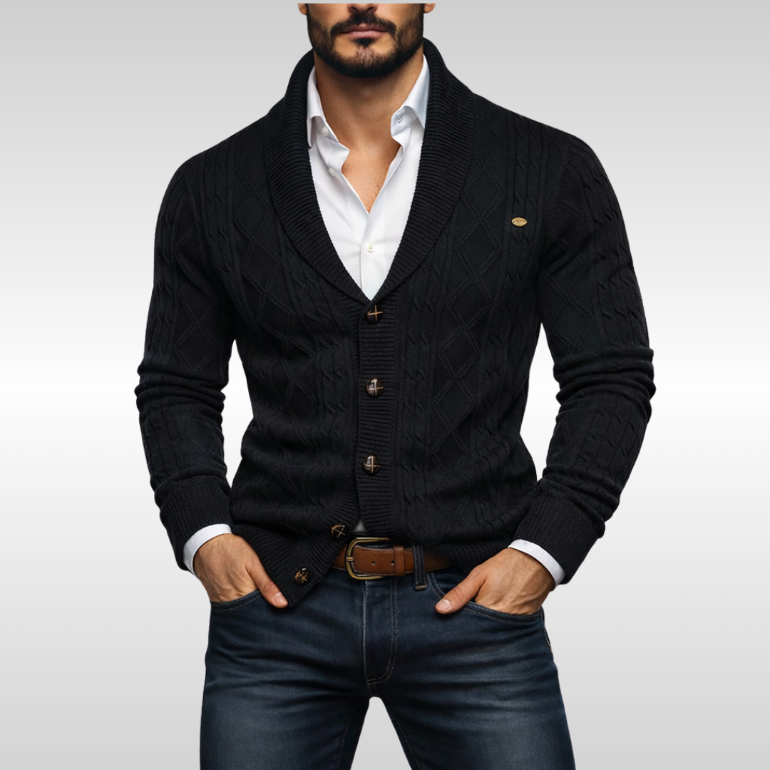 EDWIN CABLE CARDIGAN | CLASSIC DETAIL, MODERN FIT