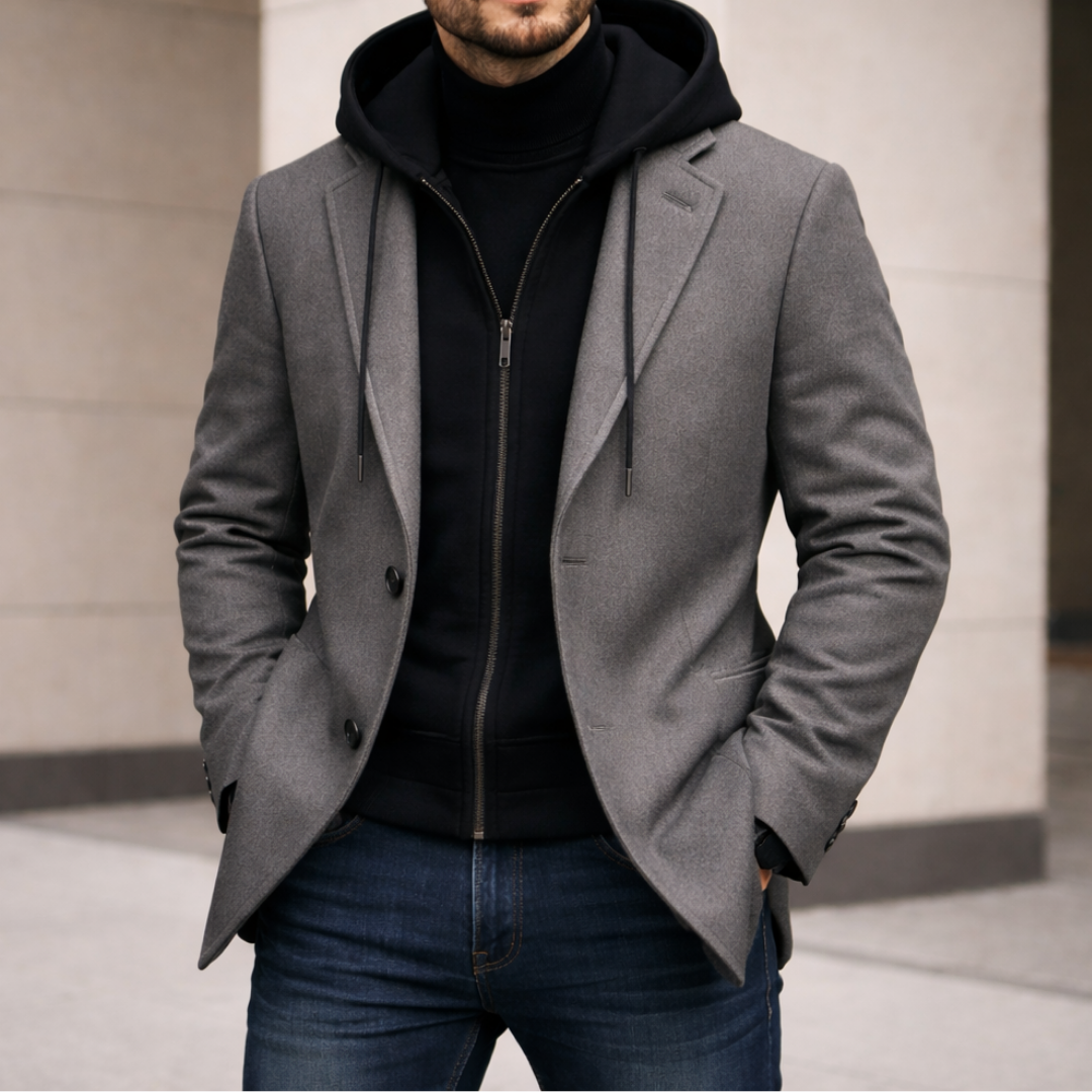 LORENZO DOUBLE-LAYER COAT | TAILORED ELEGANCE, ADAPTABLE WARMTH