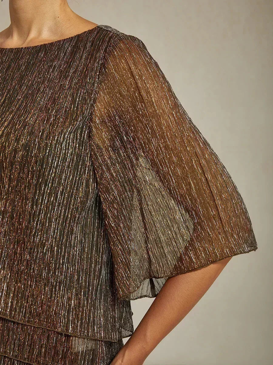 Giselle | Pleated Asymmetric Layered Top