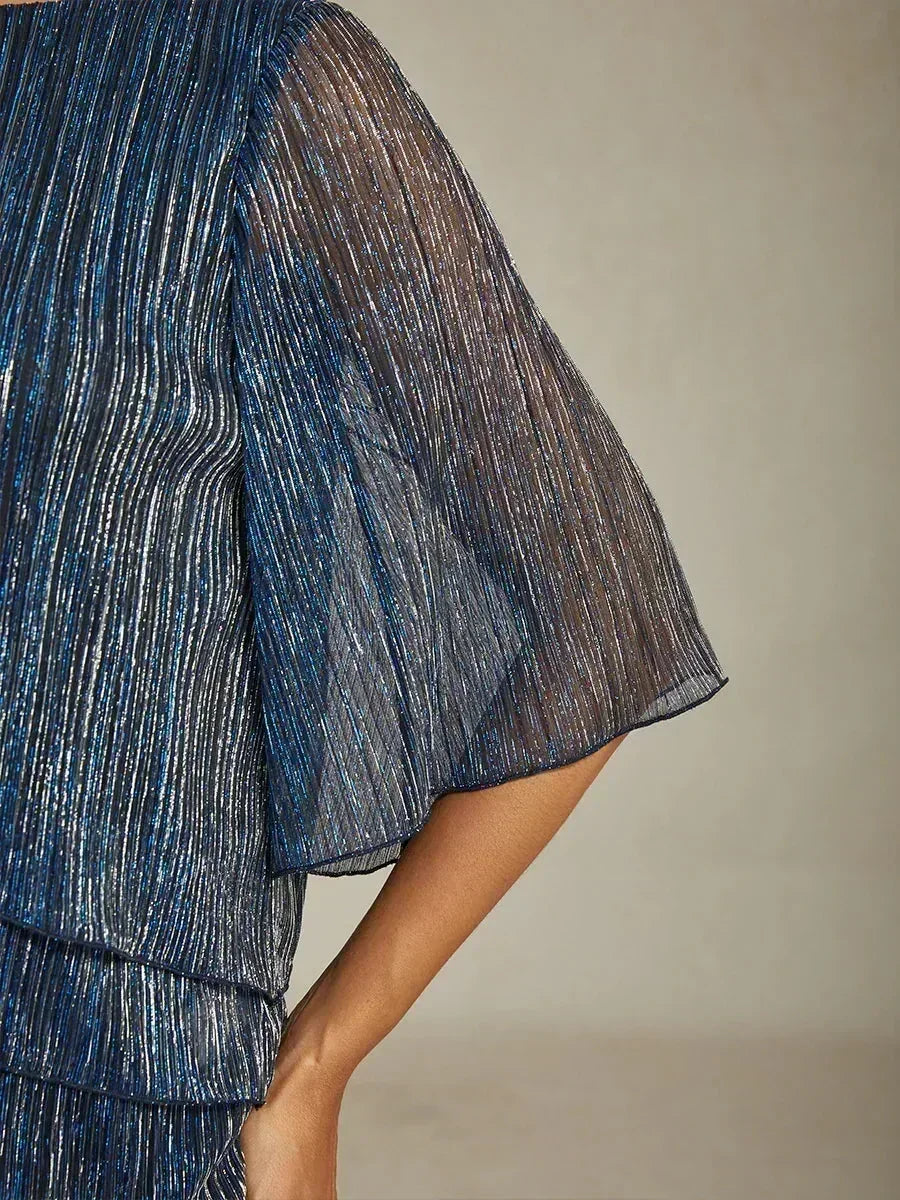 Giselle | Pleated Asymmetric Layered Top